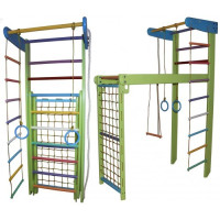 Спортивний куточок-трансформер Райдужний з рукоходом 